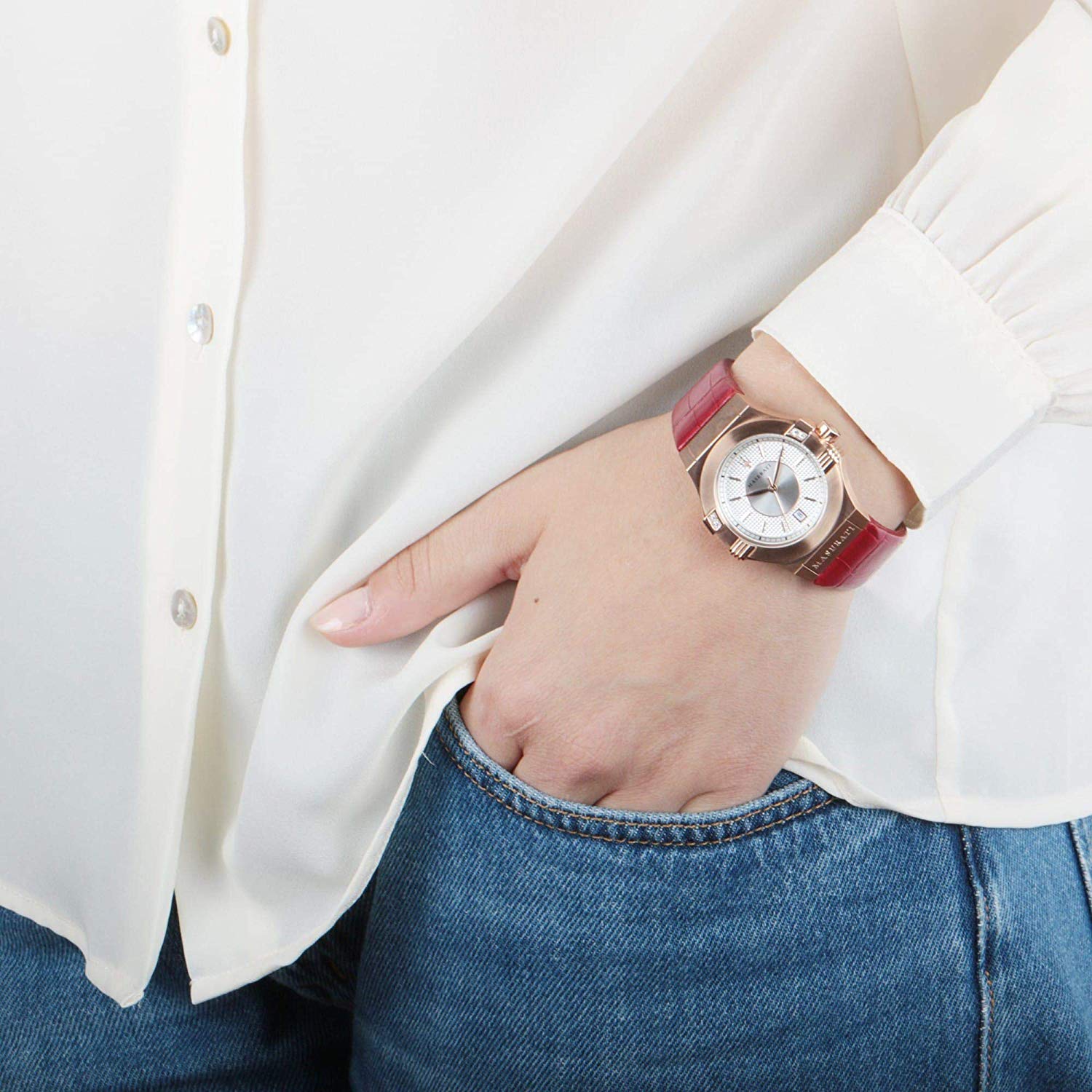 Maserati R8851108501 นาฬิกาผู้หญิง Maserati รุ่น R8851108501, Potenza Quartz Women's Watch