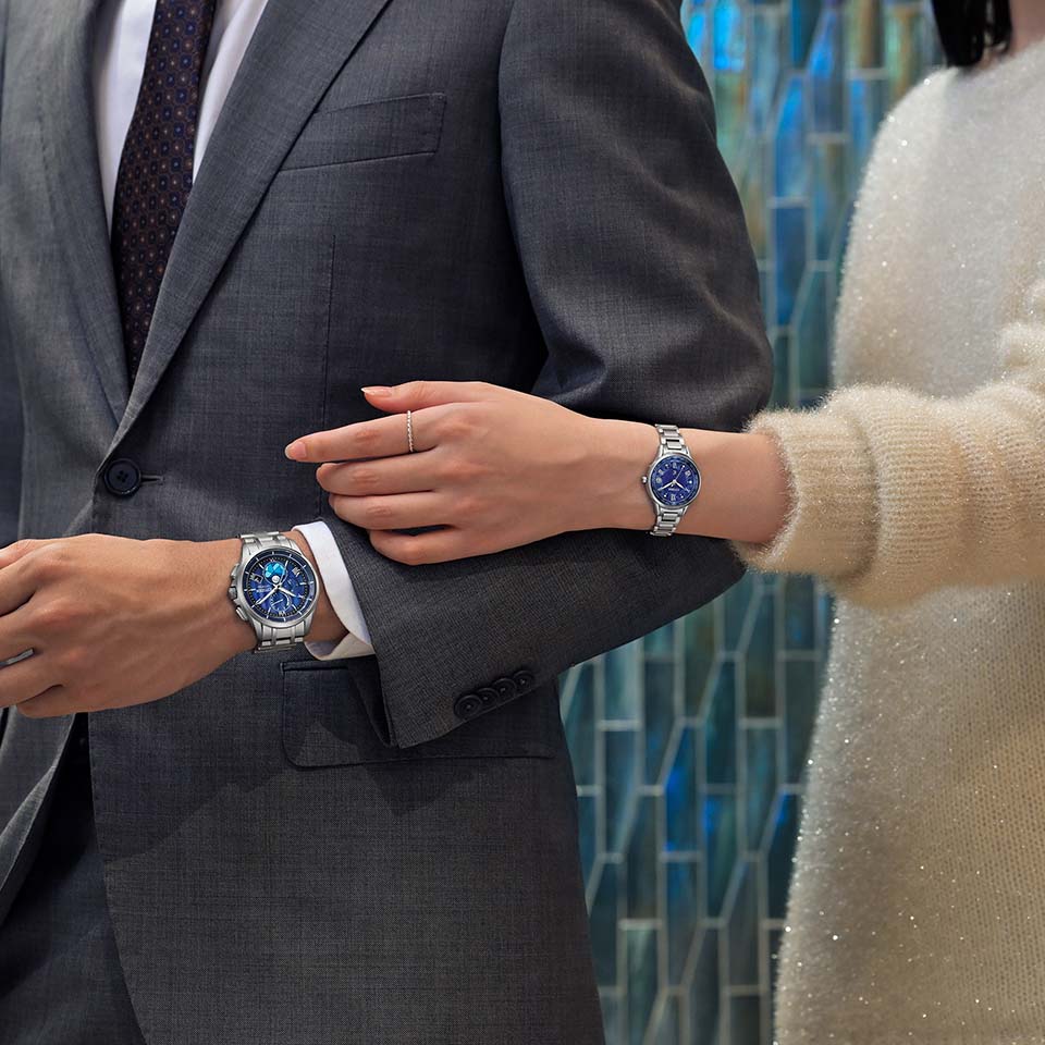 Citizen BY1000-51L นาฬิกาผู้ชาย ATTESA Moon Phase Radio Controlled Titanium Eco-Drive Limited 2,200pcs Men's Watch