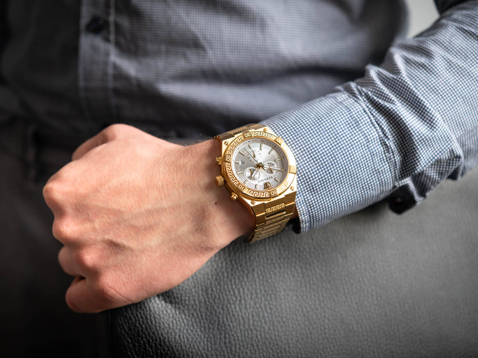 Versace VESO00822 นาฬิกาผู้ชาย Chronograph Quartz Men's Watch