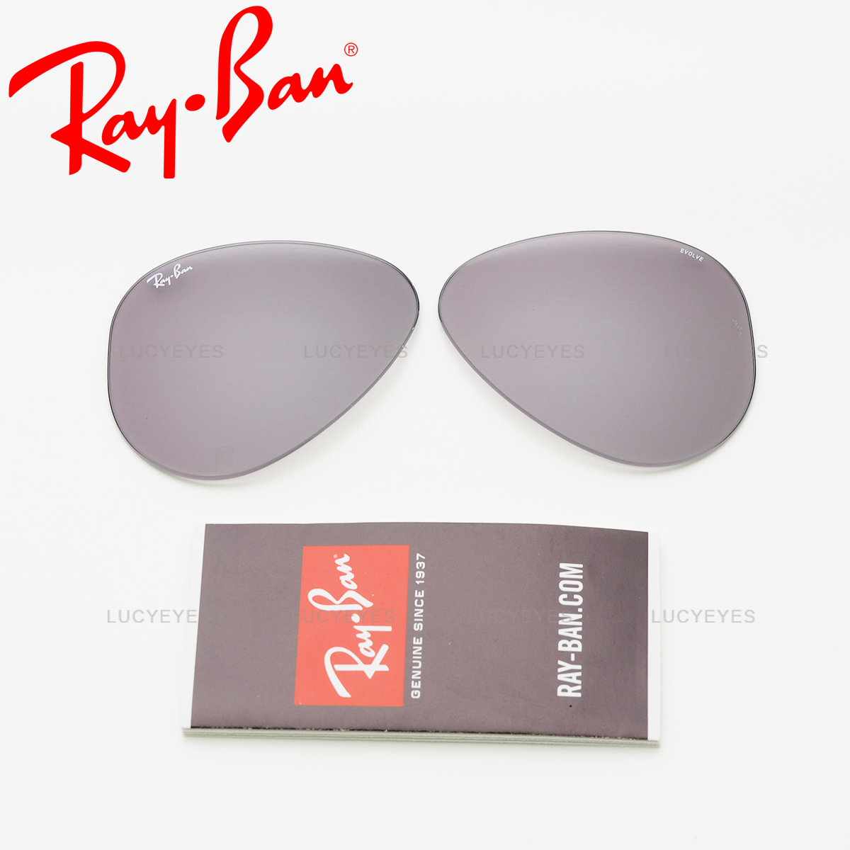 เลนส์ RAYBAN แท้ 100% RB3025 9064V8, AVIATOR, Photochromic เลนส์เปลี่ยนสีเทา