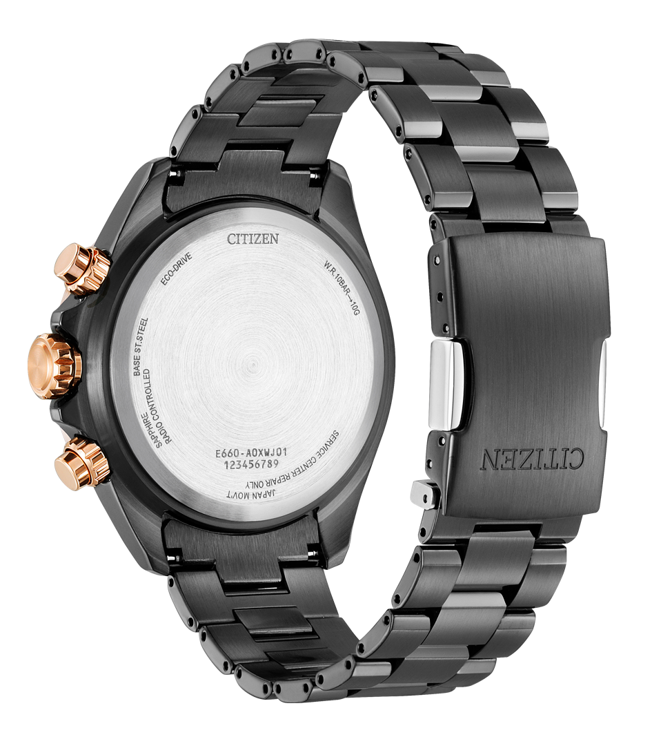 Citizen CB5956-89L นาฬิกาผู้ชาย Eco-Drive Chronograph Radio Controlled Men's Watch