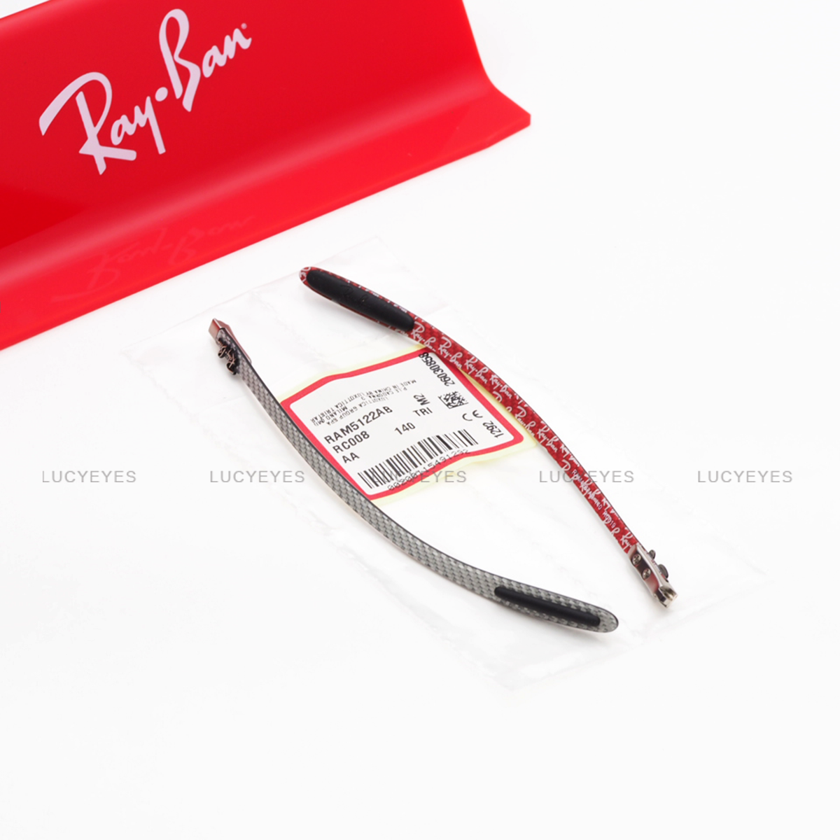 ขาแว่น RAYBAN แท้ 100% RB8317CH CARBON FIBRE สีขาว