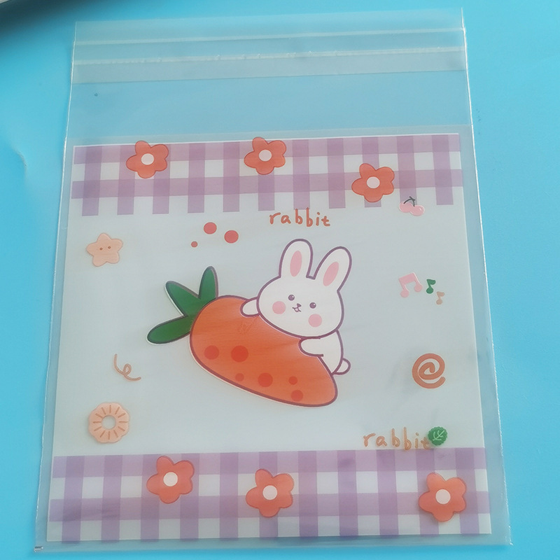 ถุงคุ๊กกี้ ฝากาว ขนาด 7x7 ซม. (95-100 ใบ) ลายพิเศษ ชุดที่ 3/3