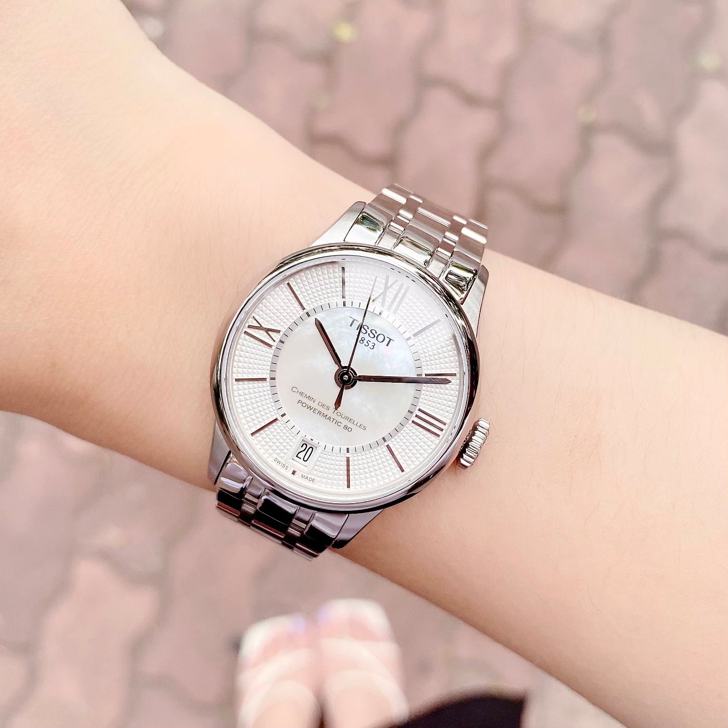 Tissot T099.207.11.118.00 นาฬิกาผู้หญิง Chemin des Tourelles Powermatic 80 Automatic Women's Watch