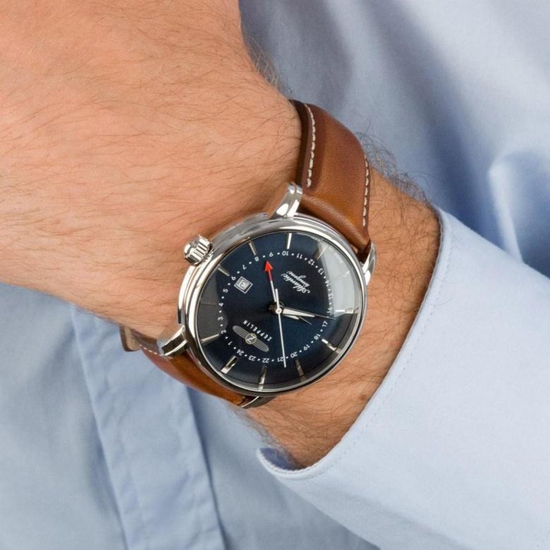 Zeppelin 8442-3 นาฬิกาผู้ชาย Atlantic GMT Quartz Men's Watch