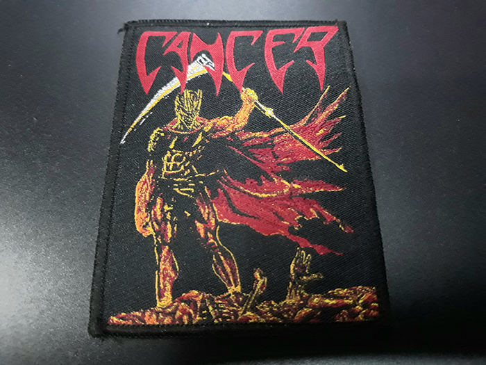 CANCER' Death Shall Rise' Woven Patch (อาร์มแบบทอ)