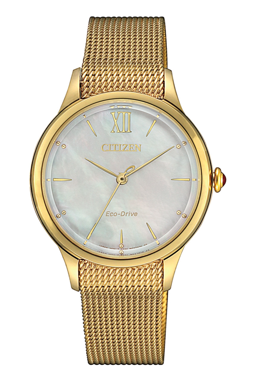 Citizen EM0812-89D นาฬิกาผู้หญิง Citizen L Eco-Drive Mother of Pearl Women's Watch