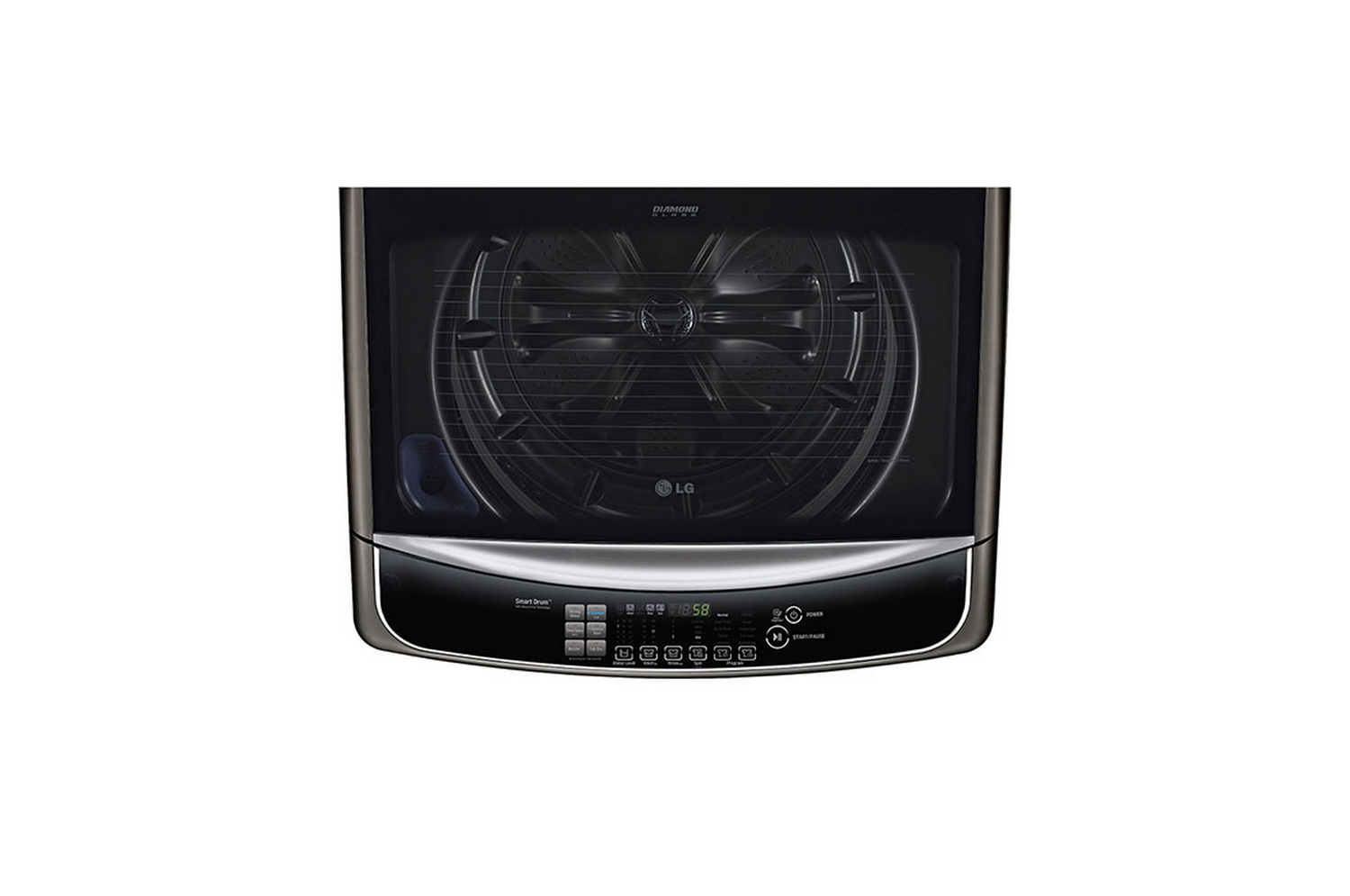 เครื่องซักผ้า LG 23 กก. สีเงิน พร้อม Smart WI-FI control ควบคุมสั่งงานผ่านสมาร์ทโฟน รุ่น TH2723SSAV