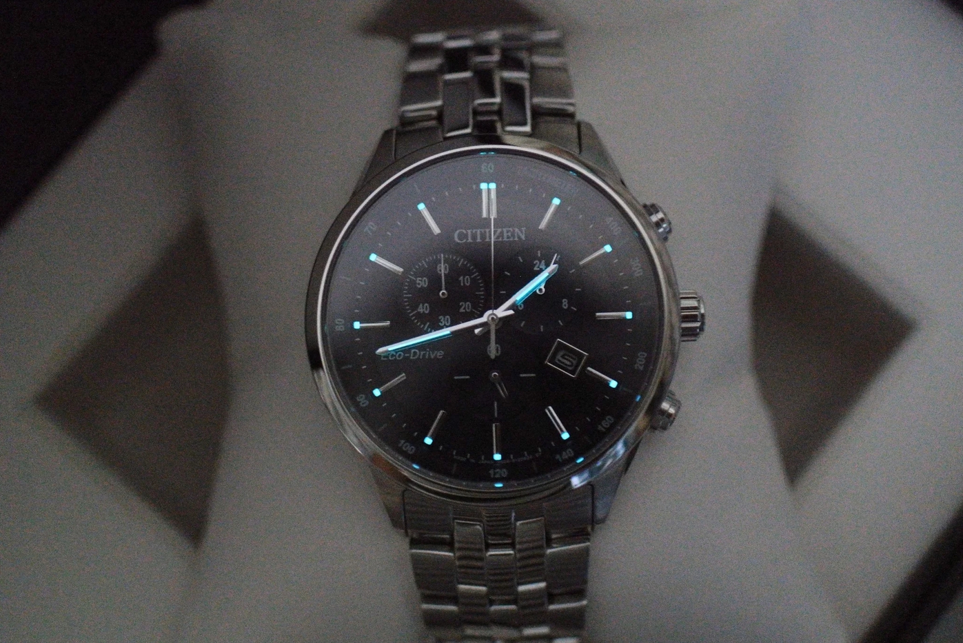 Citizen AT2140-55L นาฬิกาข้อมือผู้ชาย Eco-Drive Chronograph Japan Made Men's Watch