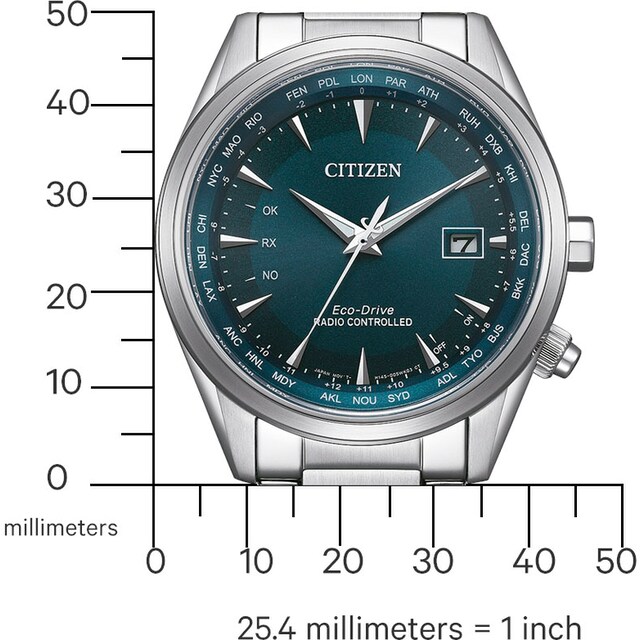 Citizen CB0270-87L นาฬิกาผู้ชาย Eco-Drive Perpetual World Time Men's Watch