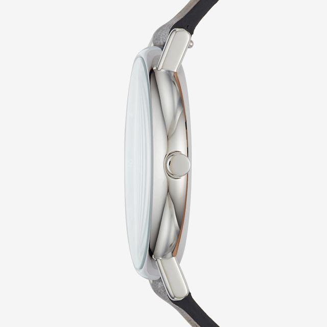 Skagen SKW6434 นาฬิกาผู้ชาย Signatur Black Leather Men's Watch