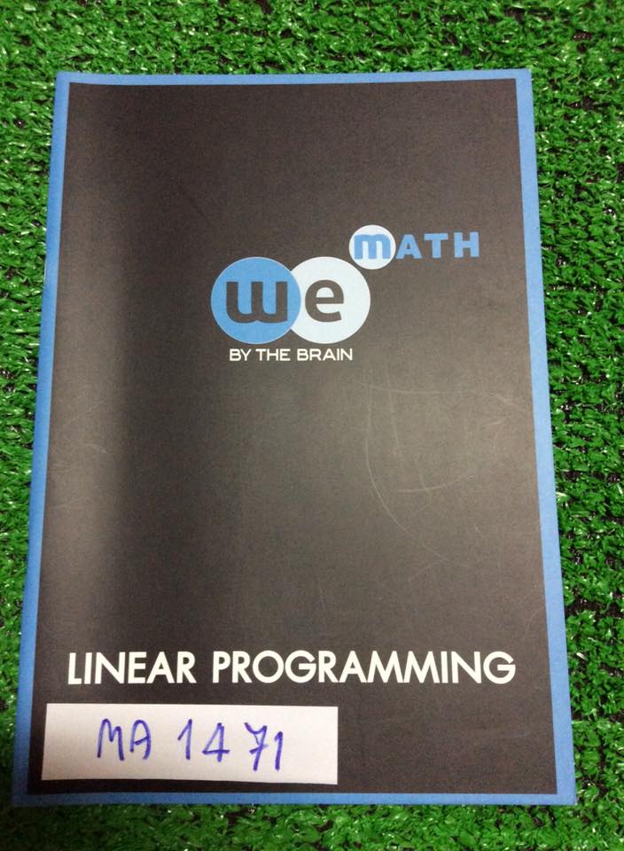 MA1471 [The Brain] กำหนดการเชิงเส้น มีเนื้อหาและโจทย์ จดครบเข้าเรียนครบ แต่ดูเหมือนไม่ค่อยจดเพราะว่างเยอะ ไม่มีเฉลย แบบฝึกหัด Assignmentมีเฉลยละเอียดในเล่ม ขาย 100฿