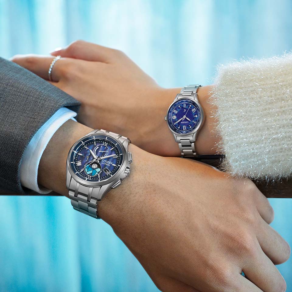 Citizen BY1000-51L นาฬิกาผู้ชาย ATTESA Moon Phase Radio Controlled Titanium Eco-Drive Limited 2,200pcs Men's Watch