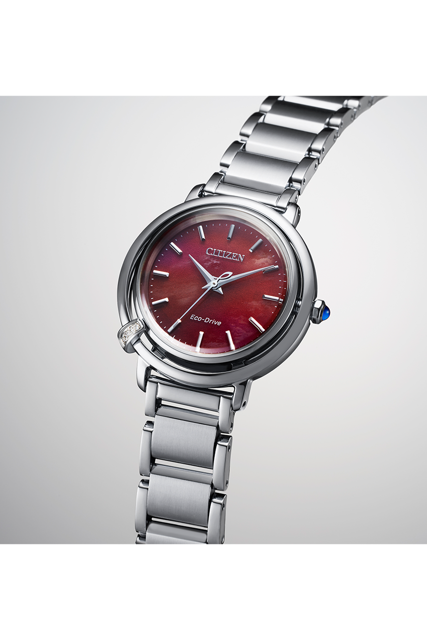 Citizen EM1090-78X นาฬิกาผู้หญิง Eco-Drive Diamond 3 Pcs Women's Watch + Leather Strap