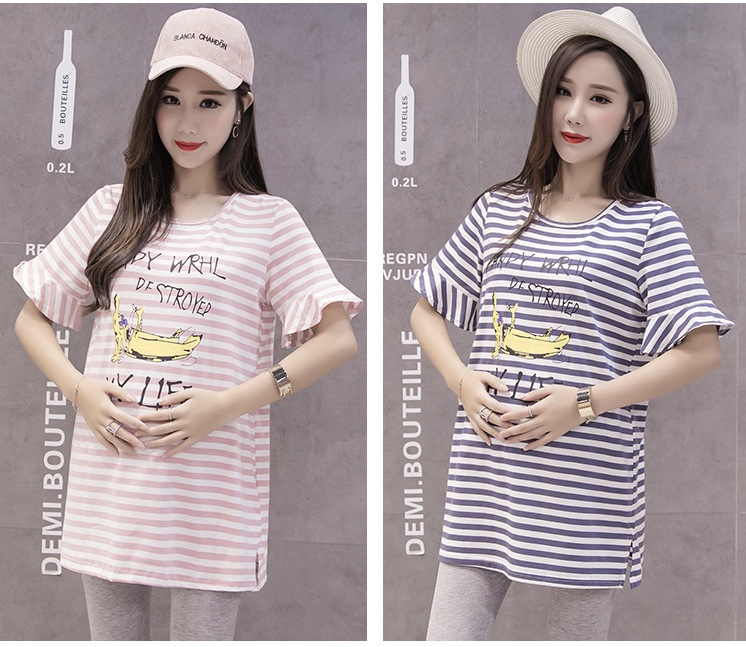 เสื้อคลุม แขนสั้นปลายระบาย ผ้าคอตต้อน เนื้อนิ่ม ใส่สบาย น่ารักค่ะ