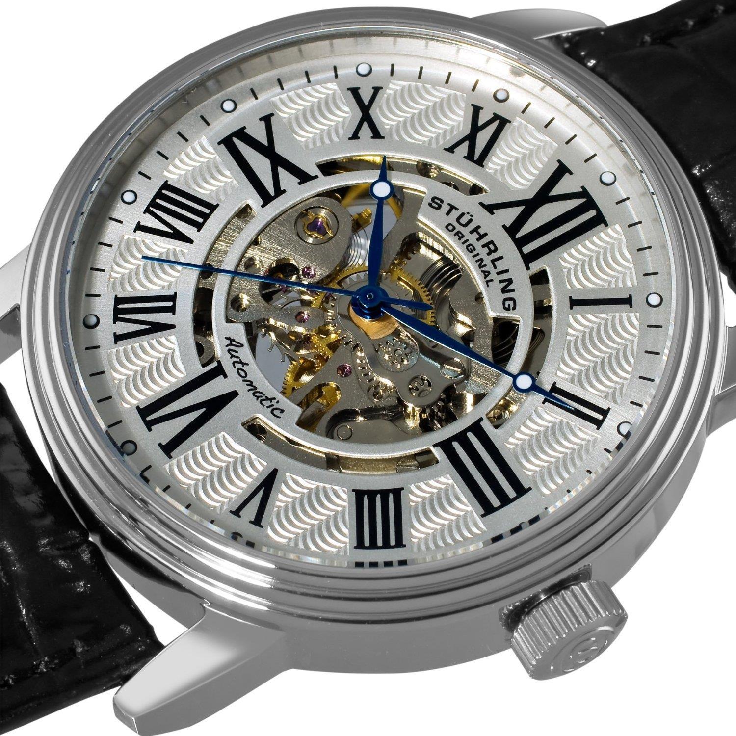 Stuhrling Original 1077.33152 นาฬิกาผู้ชาย Stuhrling Original รุ่น 1077.33152, Delphi Venezia Automatic Skeleton Men's Watch