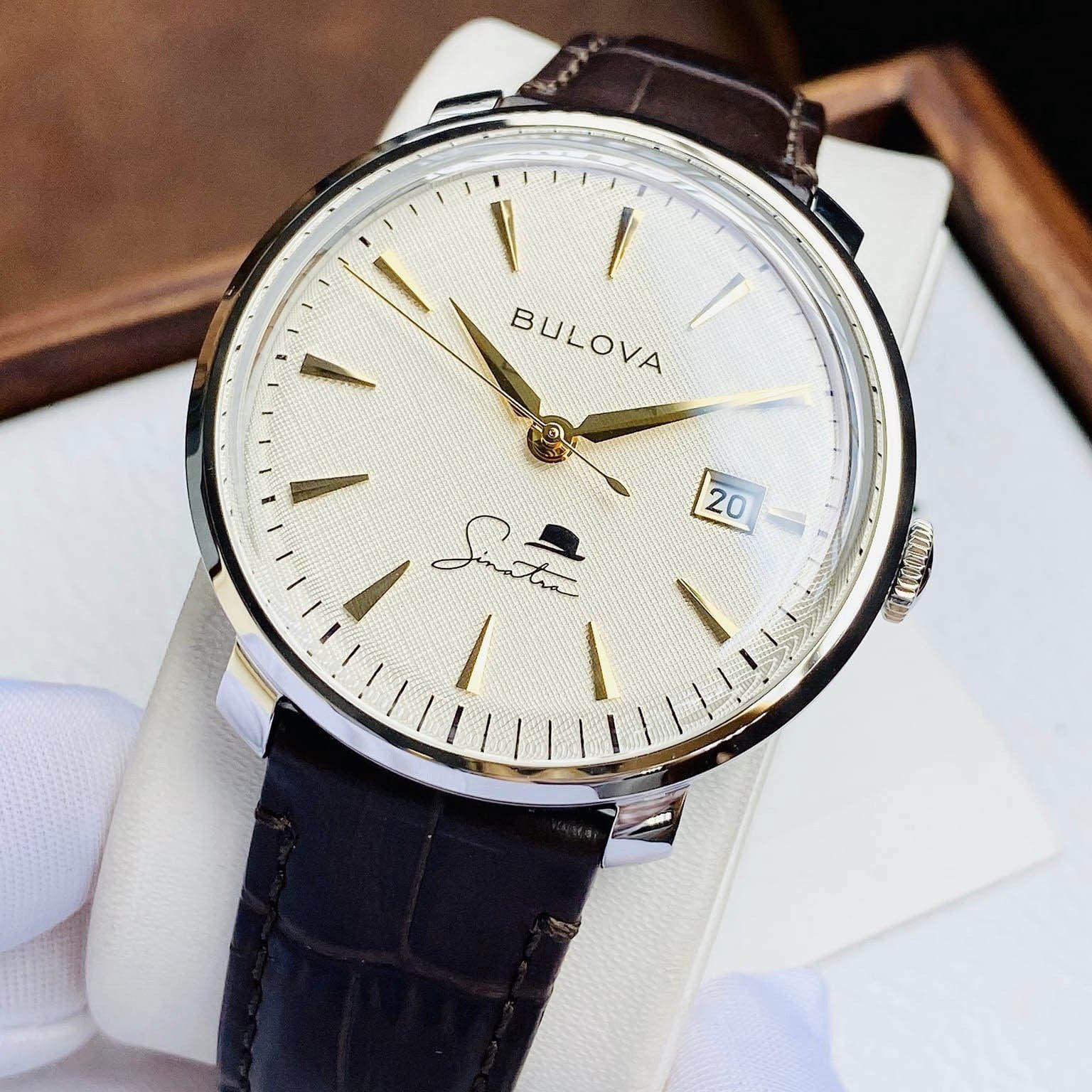 Bulova 96B359 นาฬิาผู้ชาย Frank Sinatra Automatic Men's Watch