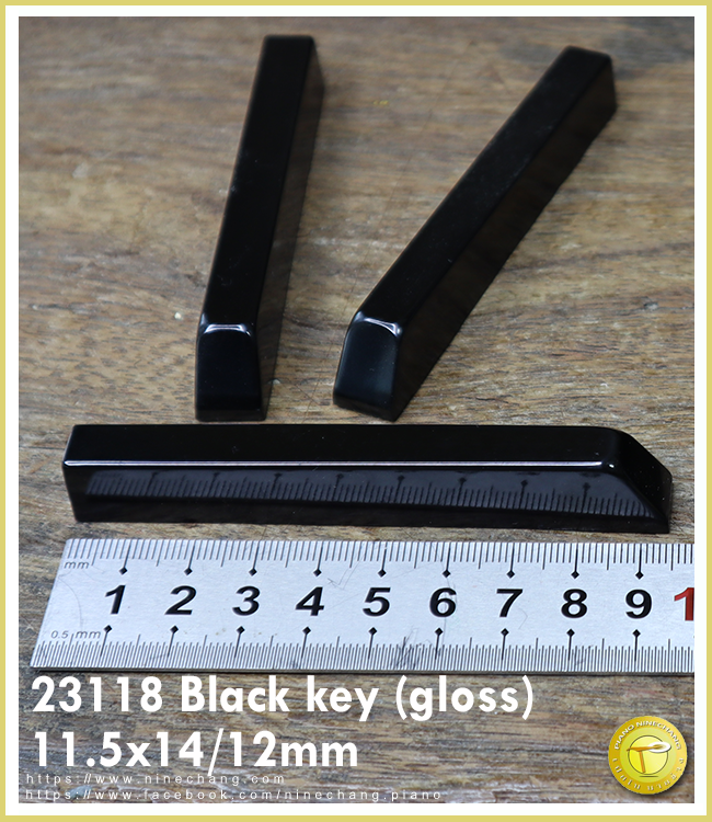 23118 Black key (gloss)