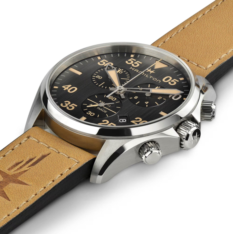 Hamilton H76722531 นาฬิกาผู้ชาย KHAKI PILOT CHRONO QUARTZ Men's Watch