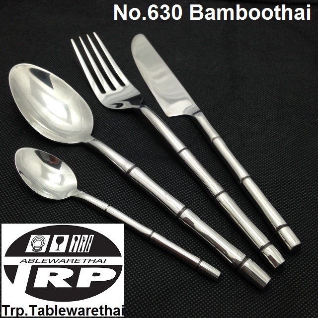 Cutlery Factory Manufacturer Of Stainless Steel Flatware Dinnerware Kitchen Knives Utensils Quality Product Made In Thai Land 630 Bamboothai Coffee / Tea Spoon Dinner Spoon Dinner Fork Dinner Knife Handmade Rust-Proof Stainless Steel 304