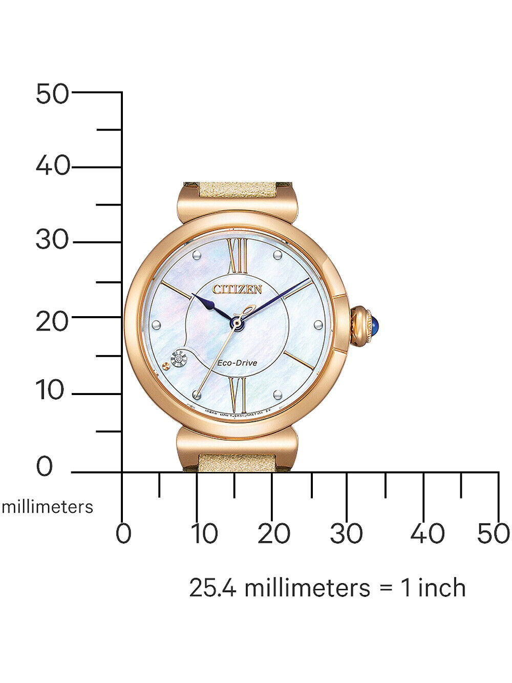 Citizen EM1073-18D นาฬิกาผู้หญิง Eco-Drive Citizen L Women's Watch