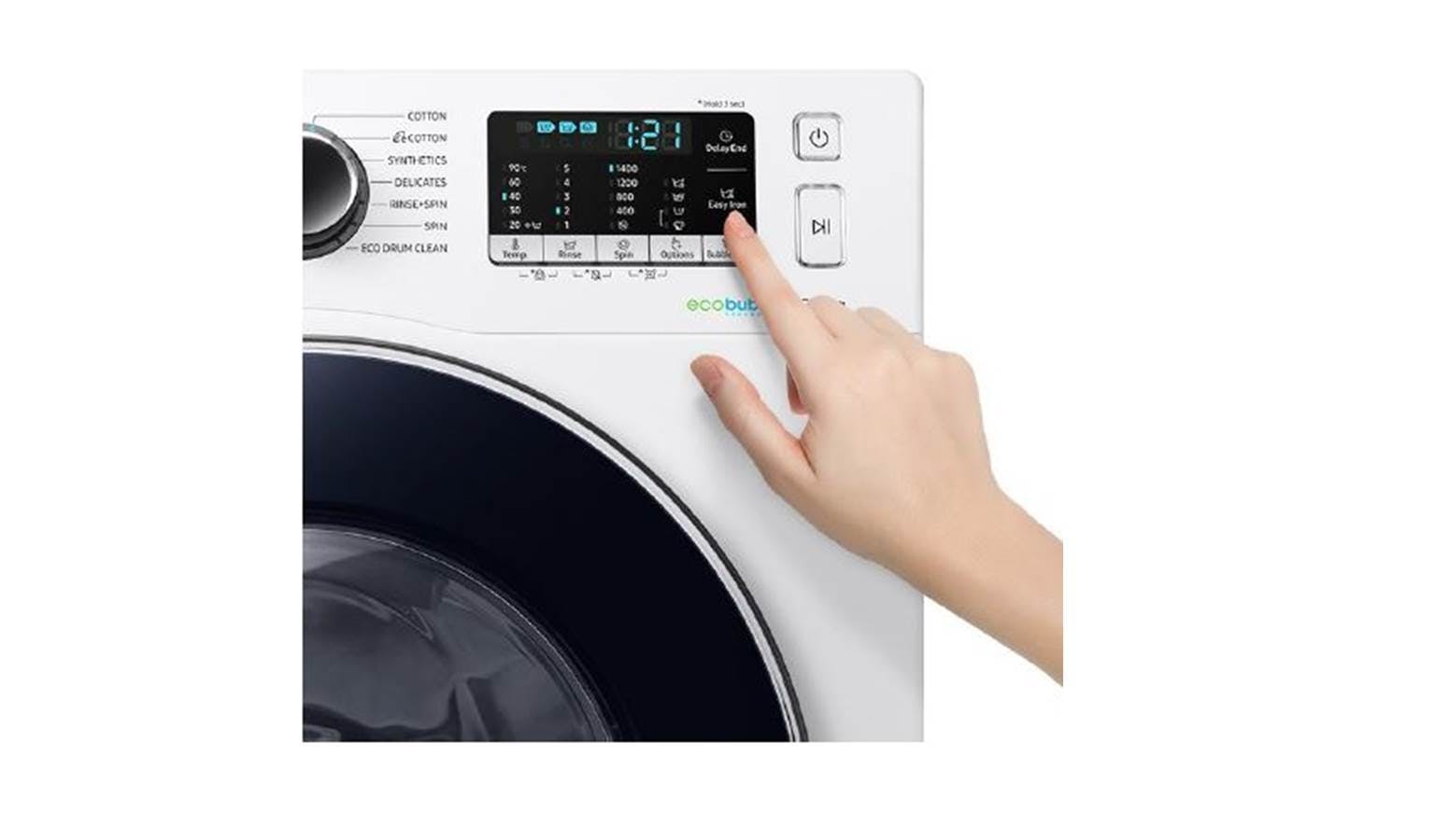 [0% 10 เดือน] SAMSUNG เครื่องซักผ้าฝาหน้า 8 kg รุ่น WW80J54E0BW/ST (ชลบุรี ส่งฟรี)