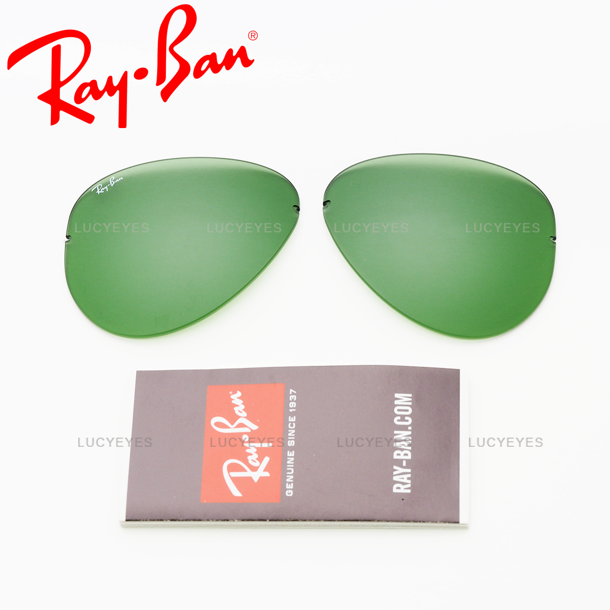 เลนส์ RAYBAN แท้ 100% RB3460 เลนส์สีเขียวอ่อน