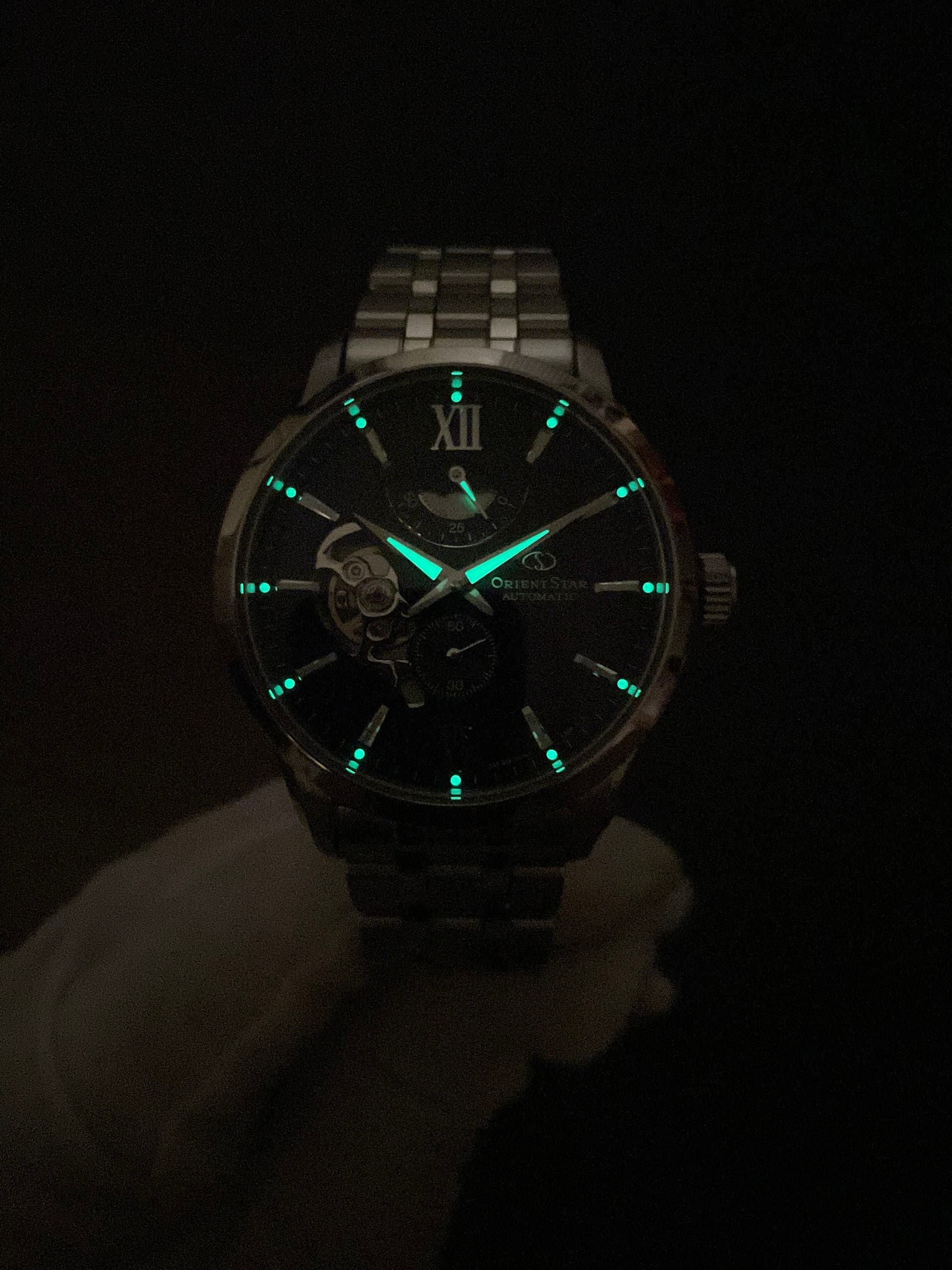 Orient RE-AV0B03B00B นาฬิกา ชาย-หญิง Orient Star Contemporary Open Heart Automatic Unisex Watch