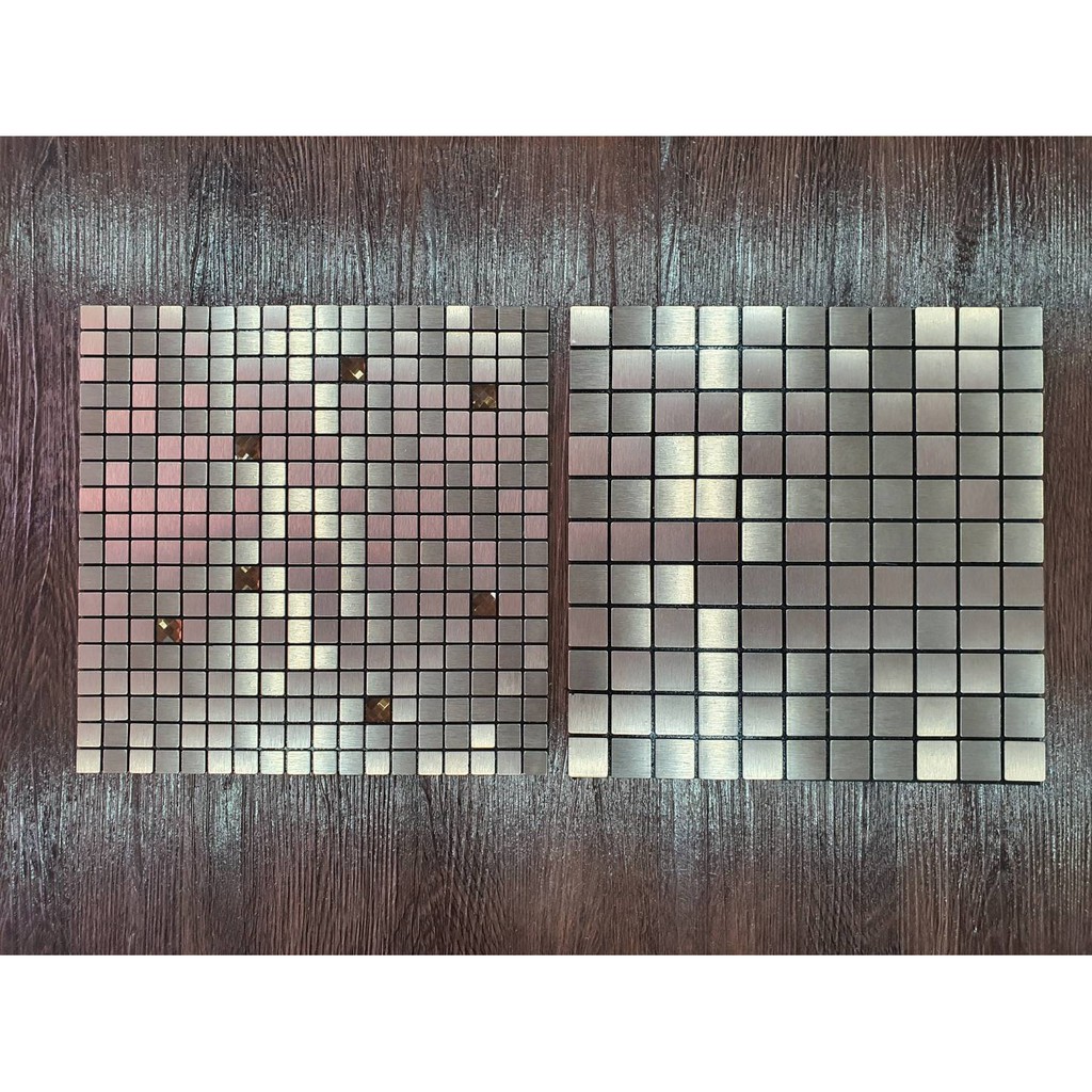 โมเสกอลูมิเนียม มีกาวในตัว ขนาด 30x30 ซม.