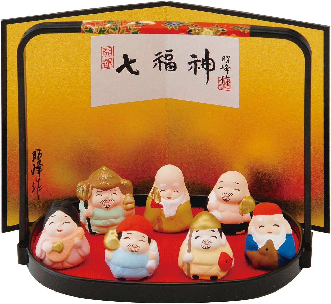 [PRE-ORDER] มินิ 7 เทพเจ้าแห่งโชคลาภของญี่ปุ่น ขนาดเล็ก 7 เซียน Small Seven Lucky Gods of Fortune เสริมดวง ของมงคลญี่ปุ่น นำเข้าจากญี่ปุ่น 瀬戸陶芸社 ミニ七福神(小) S12-273