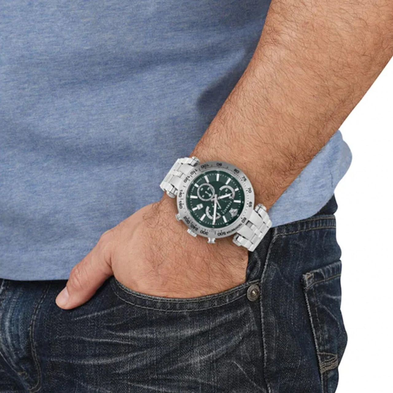 Versace VEJB00522 นาฬิกาผู้ชาย Chronograph Quartz Men's Watch