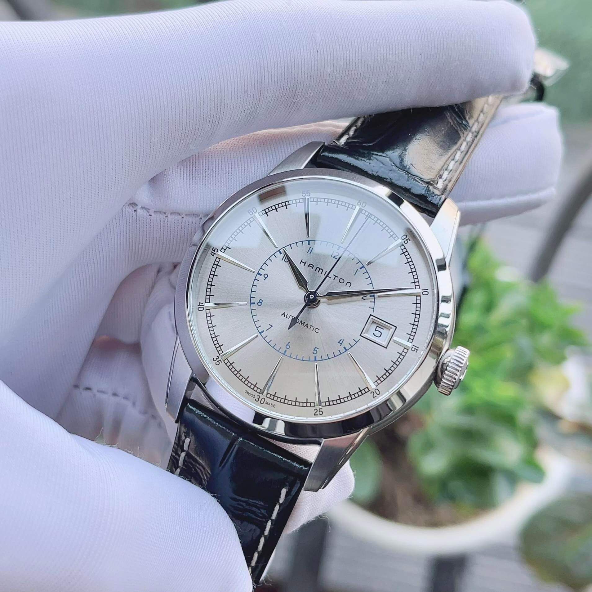 Hamilton H40555781 นาฬิกาผู้ชาย AMERICAN CLASSIC RAILROAD AUTO Men's Watch