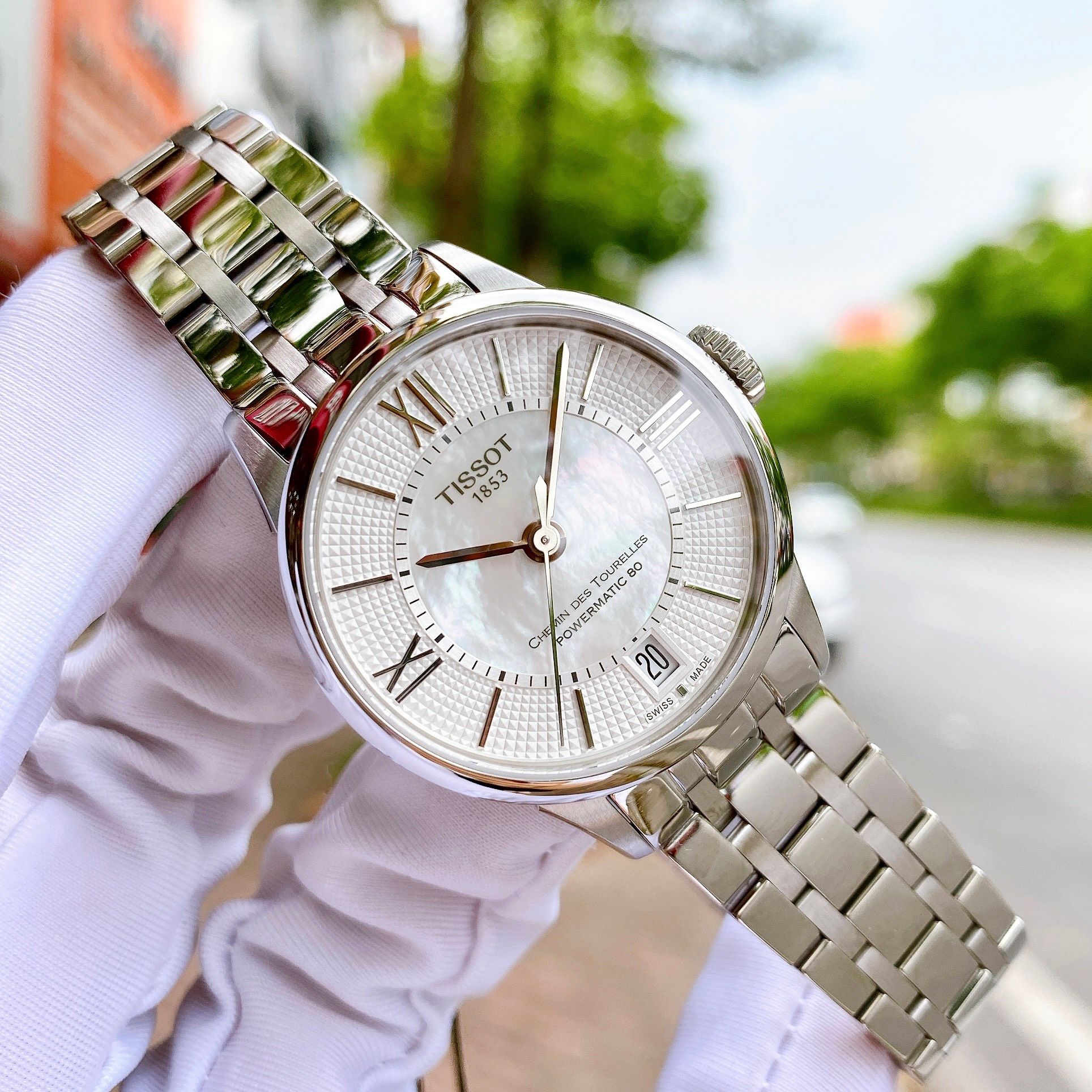 Tissot T099.207.11.118.00 นาฬิกาผู้หญิง Chemin des Tourelles Powermatic 80 Automatic Women's Watch