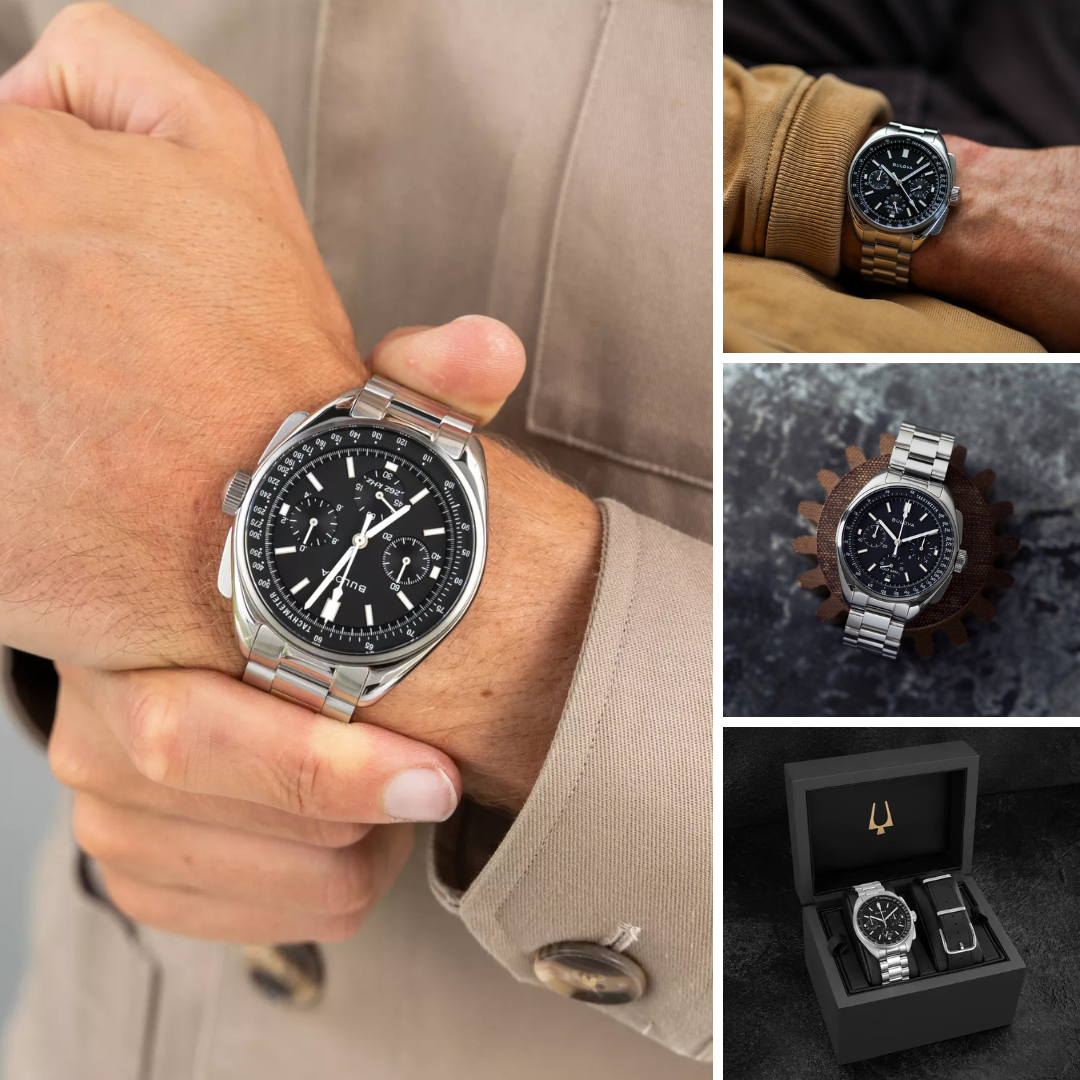 Bulova 96K111 นาฬิกาผู้ชาย Special Edition Lunar Pilot Chronograph Quartz Men's Watch