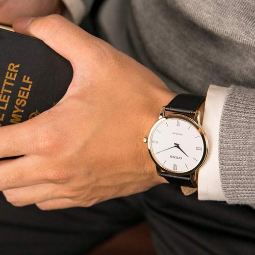 Citizen AR1133-23A นาฬิกาผู้ชาย Eco-Drive Stiletto Ultra Thin Men's Watch