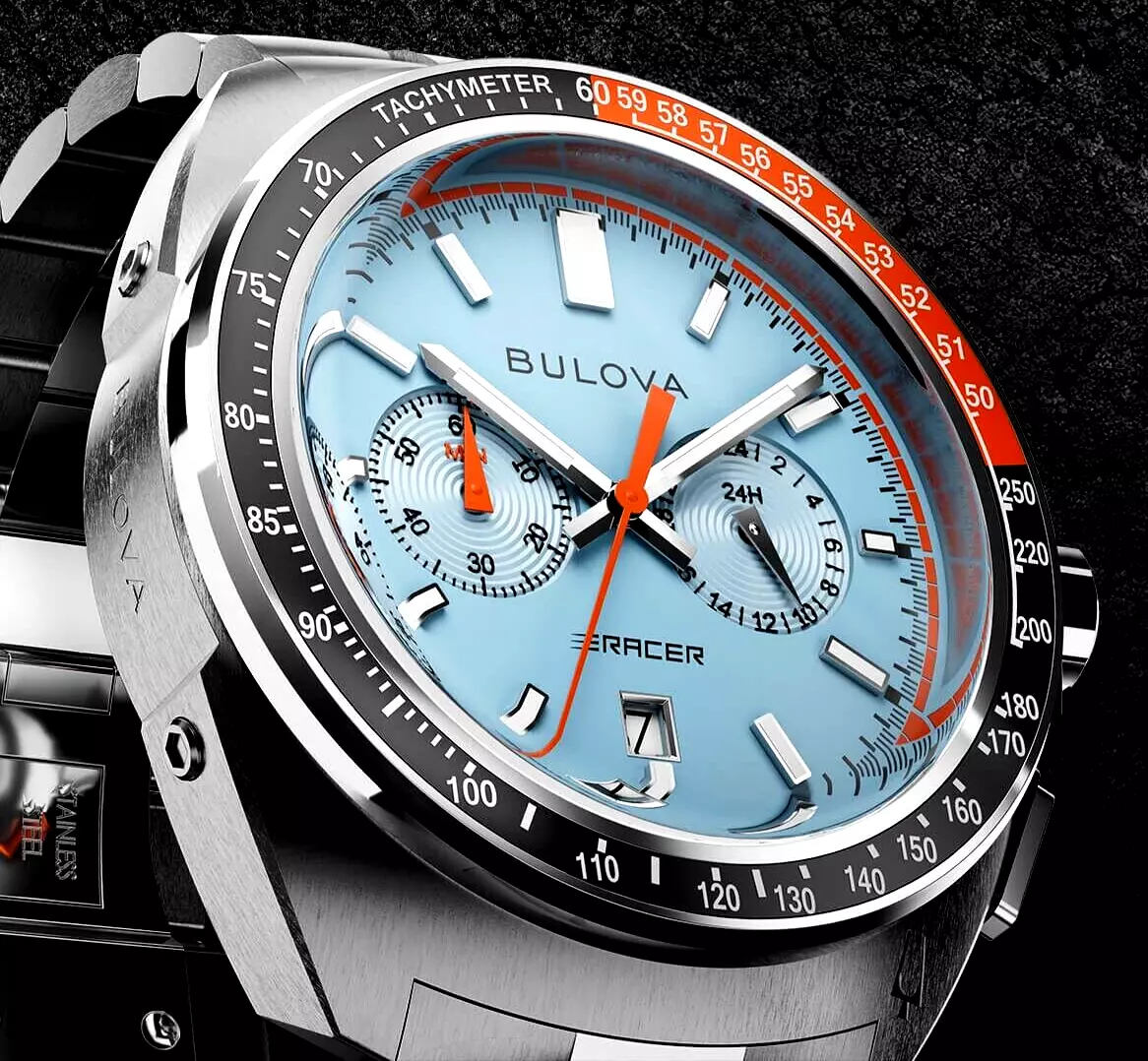 Bulova 98B432 นาฬิกาผู้ชาย Racer Chronograph Performance Quartz Men's Watch