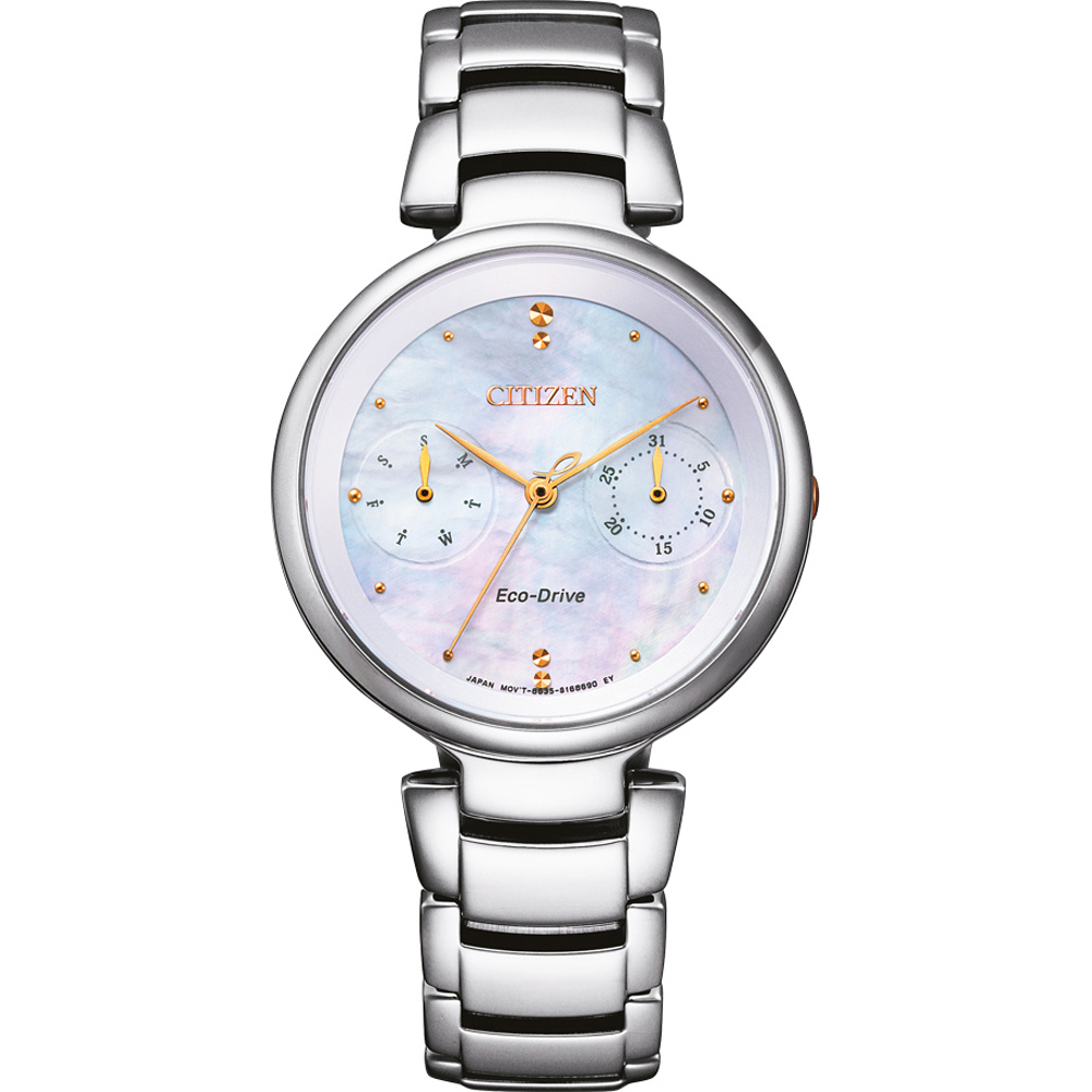 Citizen FD1106-81D นาฬิกาผู้หญิง Citizen L Eco-Drive Mother Of Pearl Women's Watch