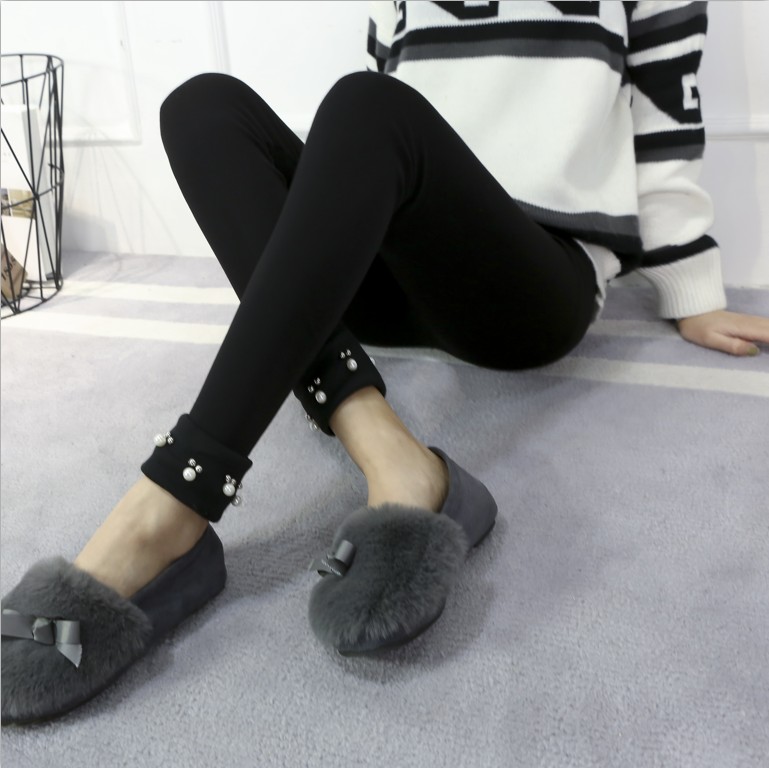 เลคกิ้งคนท้องขายาว ปลายขามี 4 สี ประดับด้วยมุกตุ้งติ้งน่ารักสวยงาม มีสายปรับขนาดครรภ์ M,L,XL