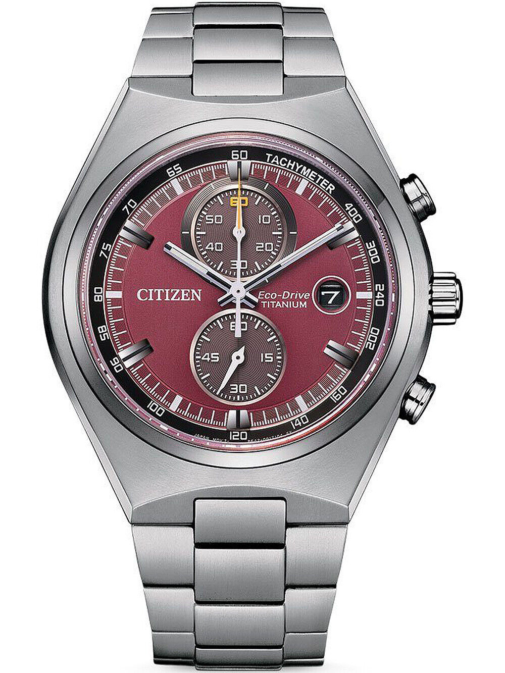 Citizen CA7090-87X นาฬิกาผู้ชาย Titanium Chonograph Eco-Drive Men's Watch