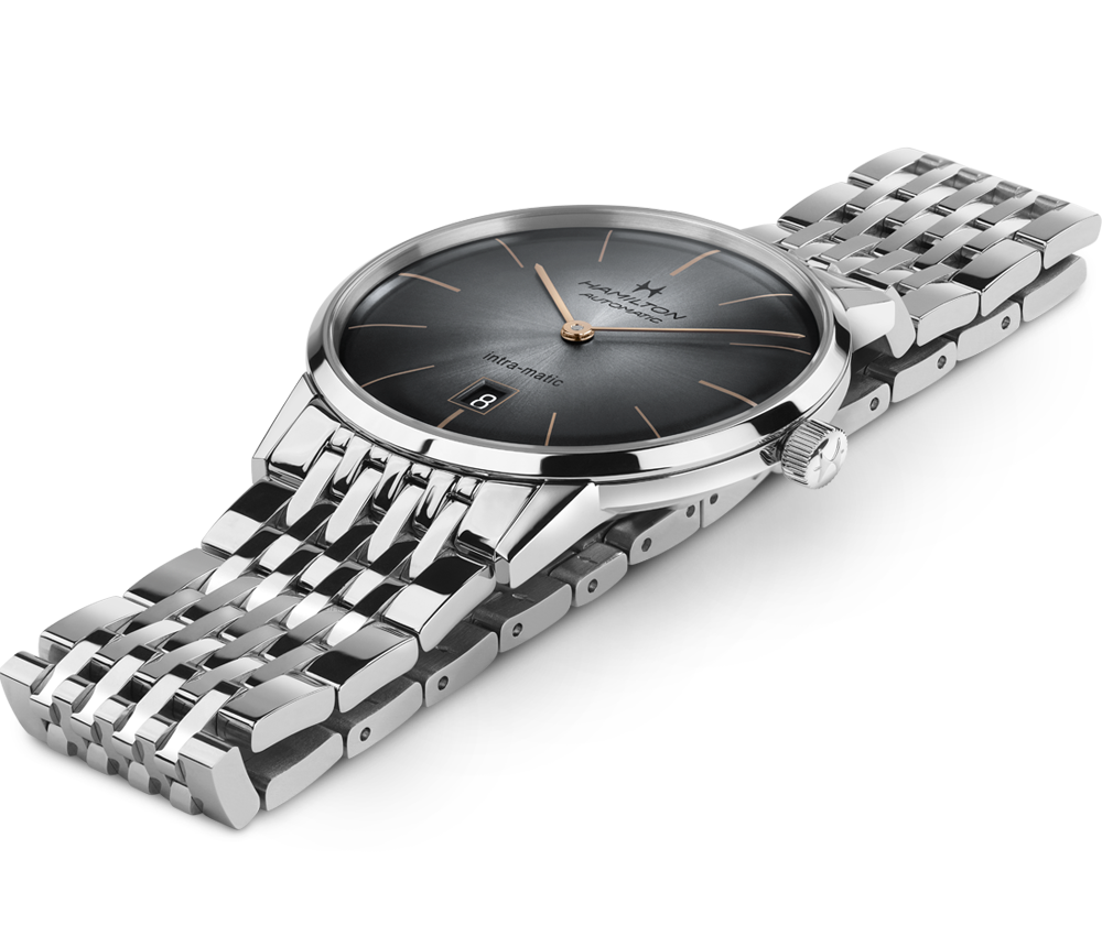 Hamilton H38755181 นาฬิกาผู้ชาย American Classic Intra-Matic Automatic Men's Watch