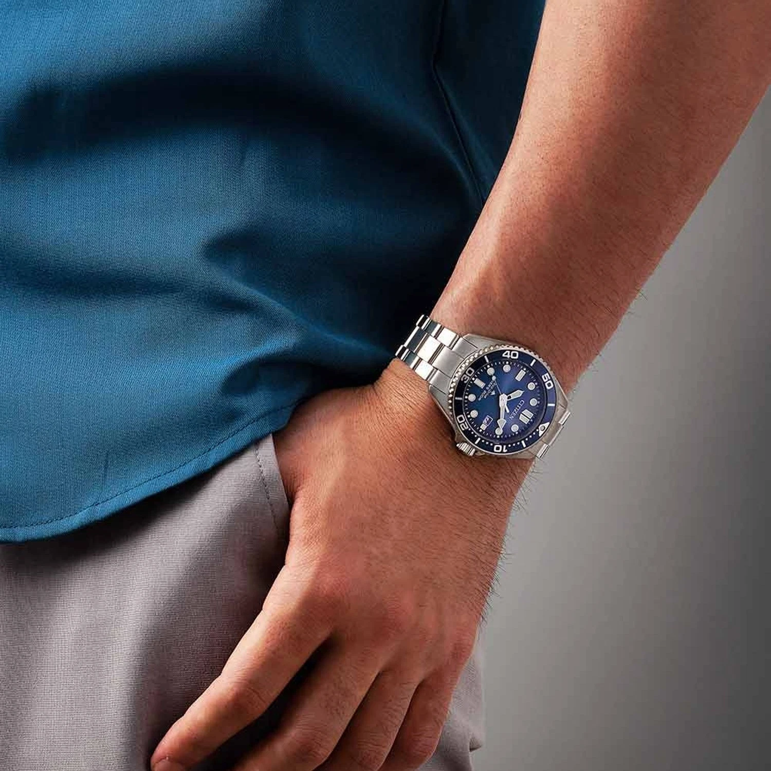 Citizen BN0260-54L นาฬิกาผู้ชาย Promaster Marine Eco-Drive Men's Watch