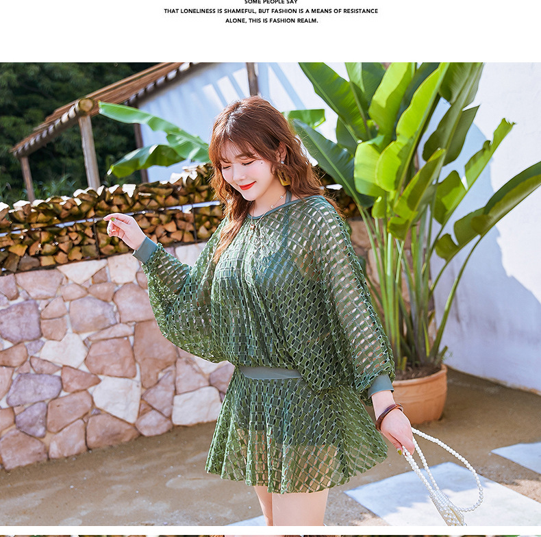 ชุดว่ายน้ำคนอ้วน 5xl พร้อมส่ง :ชุดว่ายน้ำไซส์ใหญ่สีเขียวผูกคอและแต่งผ้าset 3 ชิ้นมีบรา กระโปรงติดกางเกงขาสั้นและเสื้อคลุมแบบสวยsexy มากๆจ้า:รอบอก38-46นิ้ว เอว32-42นิ้ว สะโพก40-52นิ้ว เสื้อคลุมรอบอกกว้าง50นิ้ว