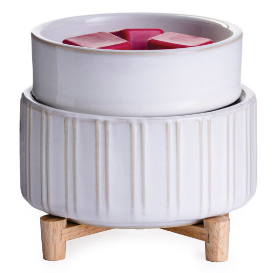 FRANGRANCE WARMER CERAMIC & WOOD