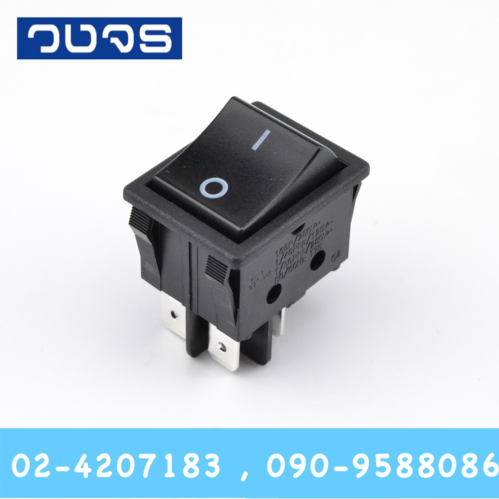 Switch Rongfeng RF-1004 220V 4ขา ON-OFF สีดำ