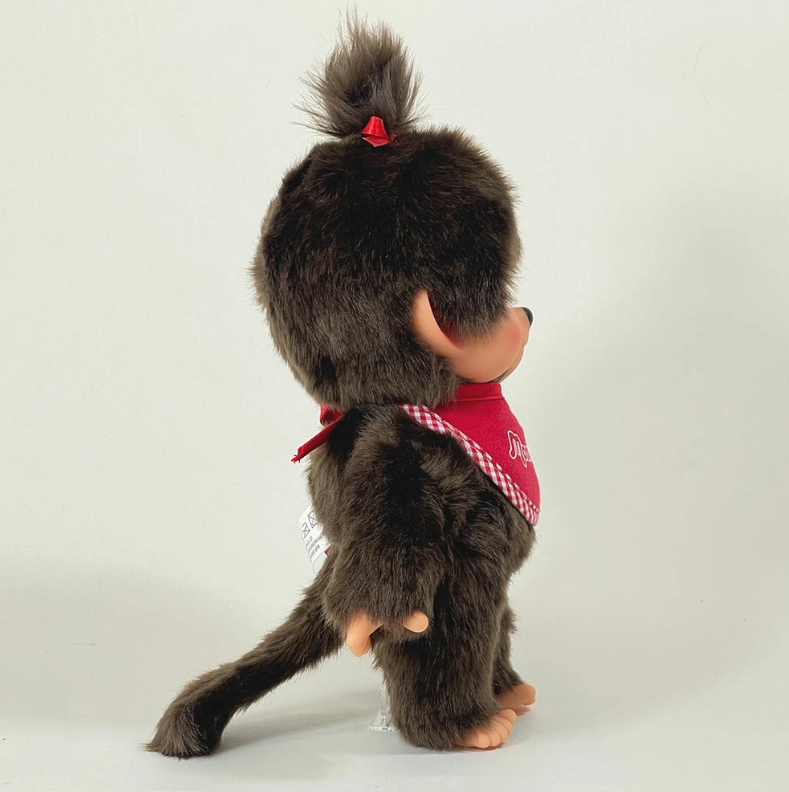 [PRE-ORDER] ตุ๊กตา ม่อนชิชิ Size M ม่อนชิชิจัง Monchhichi H30 x W16 x D10 cm นำเข้าจากญี่ปุ่น モンチッチ ぬいぐるみ プレミアムスタンダード ブラウン【Mサイズ 女の子】