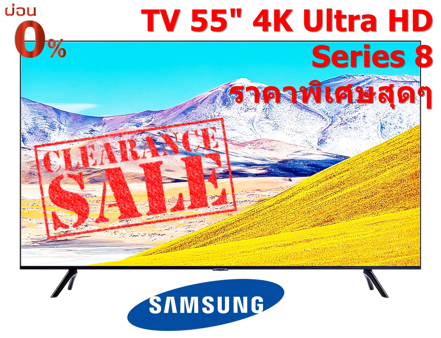 TV 55" Samsung 4k, Smart Series 8 UA55TU8100KXXT