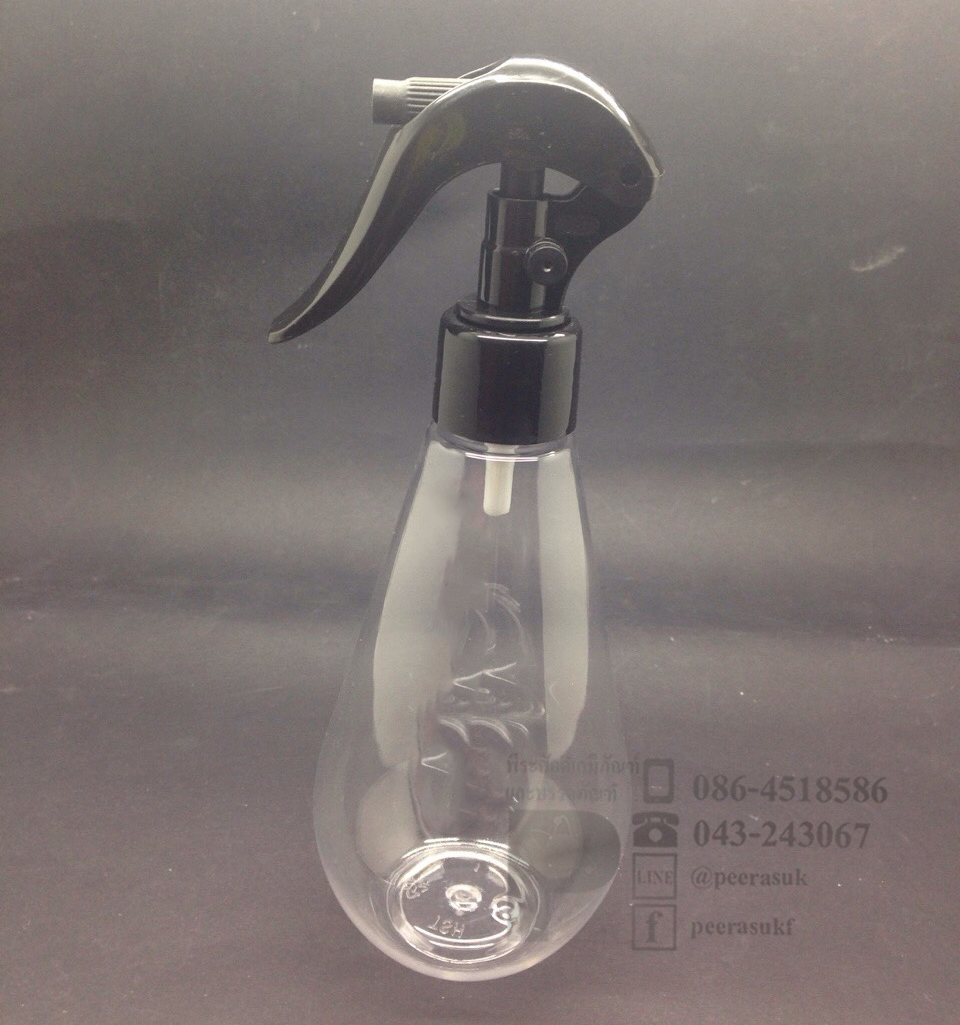 หยดน้ำ 250 ml ใส+ฟ็อกกี้ดำ จำนวน 10 ชิ้น