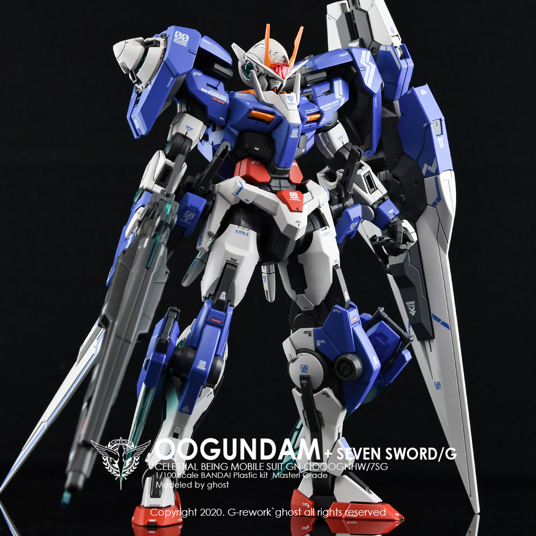 G-REWORK CUSTOM DECAL MG 1/100 OO GUNDAM + SEVEN SWORD