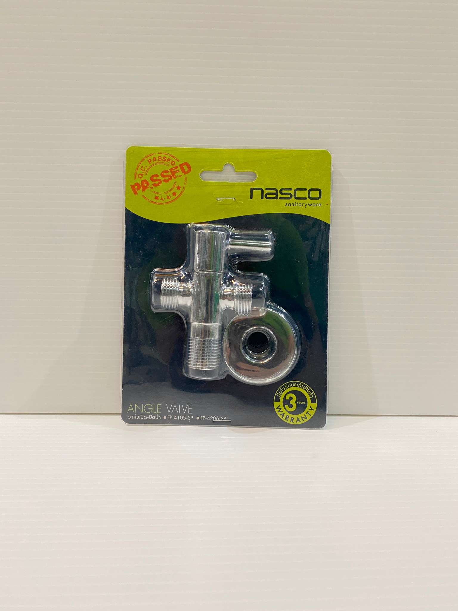 Nasco สต๊อปวาล์ว วาล์วเปิด-ปิดน้ำ ชนิด 3 ทาง 1/2นิ้ว รุ่น FP-4106-SP ของแท้ 100%