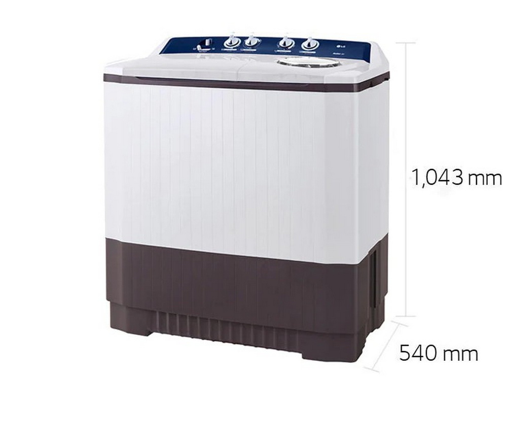 เครื่องซักผ้า 2 ถัง LG 15 กก. ระบบ Roller Jet รุ่น TT15WAPG